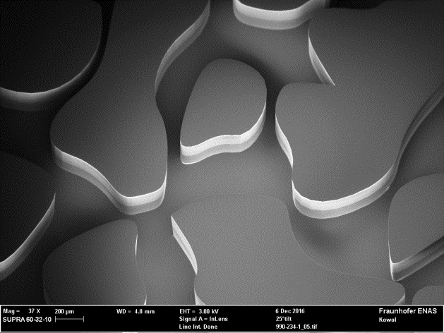 Micromodel of an irregular Pore Structure